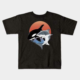 Orca and Great White Kids T-Shirt